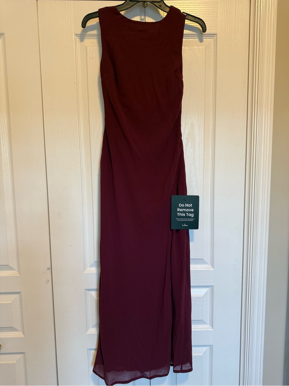 Lulu's Sleeveless Wine Maxi Dress